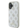 Guess GUHMP16SPGPYSH iPhone 16 6.1 biały/white hardcase Peony Script Logo MagSafe